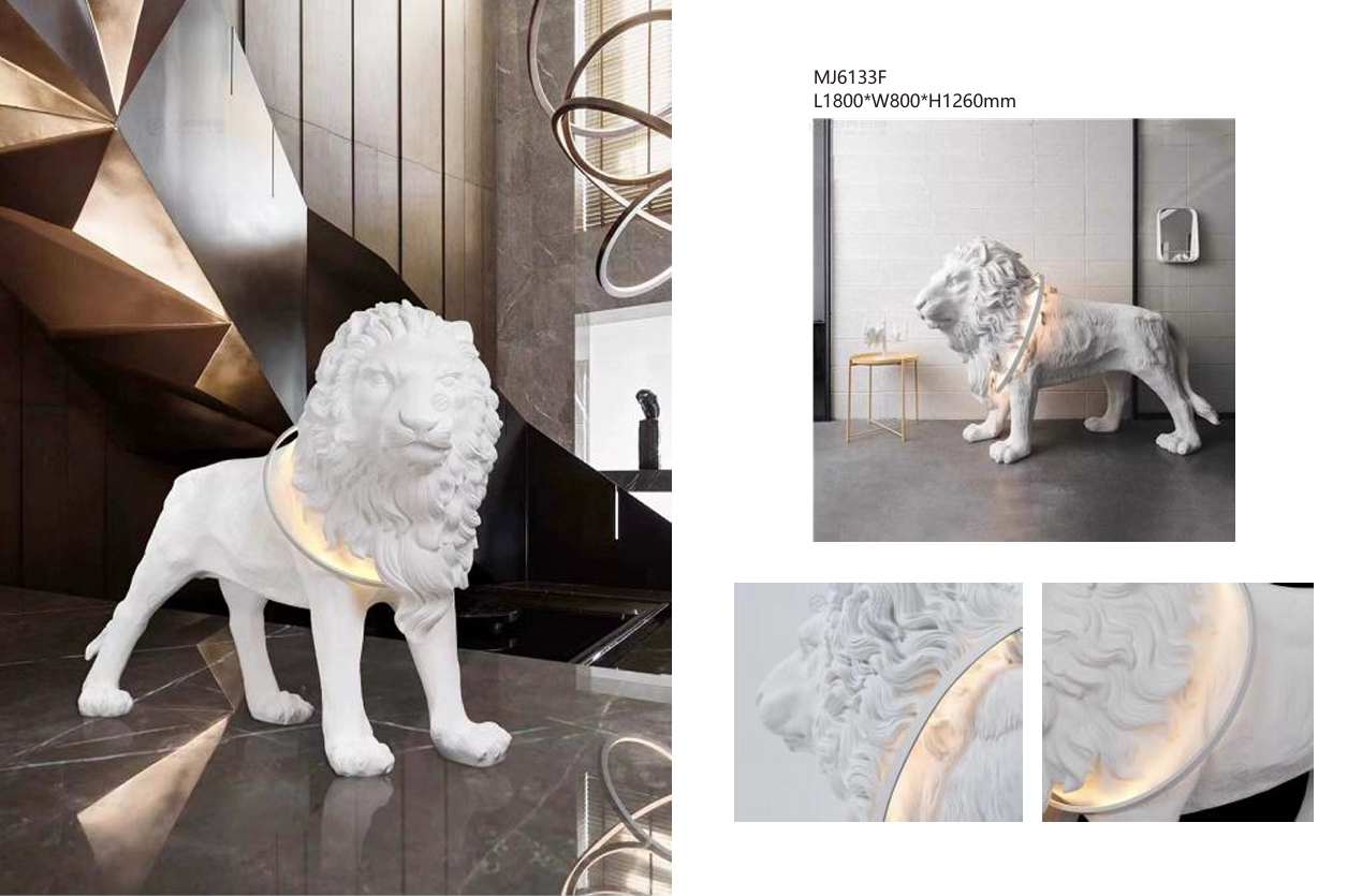Lion Floor Lamp