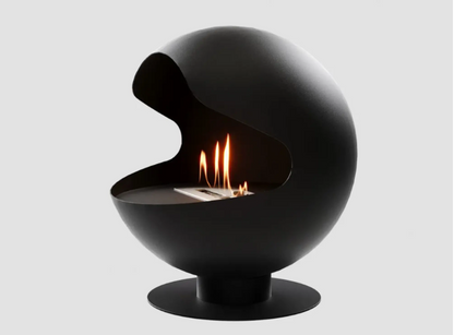 Fireplace Black Spherical