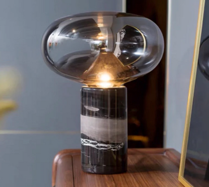 Lamp - Oval Glass Table Lamp