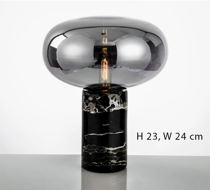 Lamp - Oval Glass Table Lamp