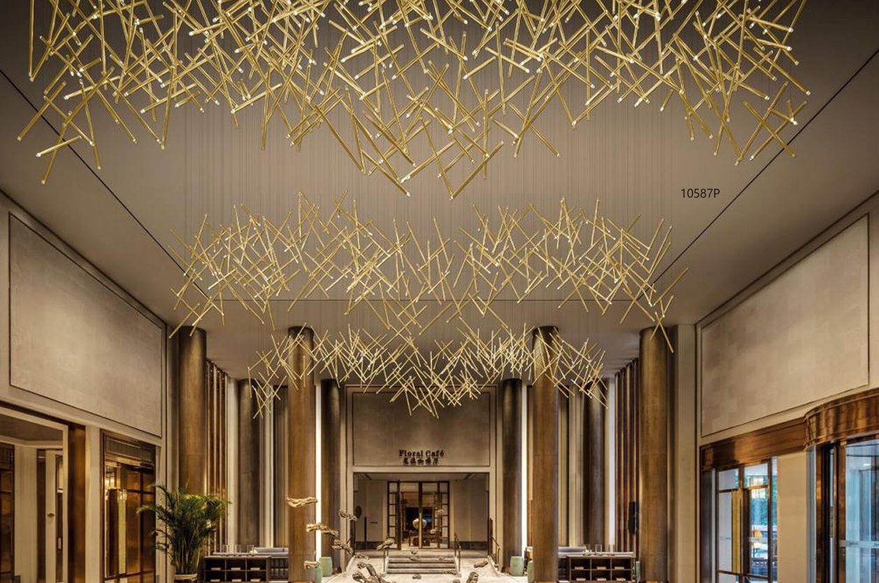 Light - Light Metal Chandelier Lighting Water Pipe Tube Pendant Lamp A