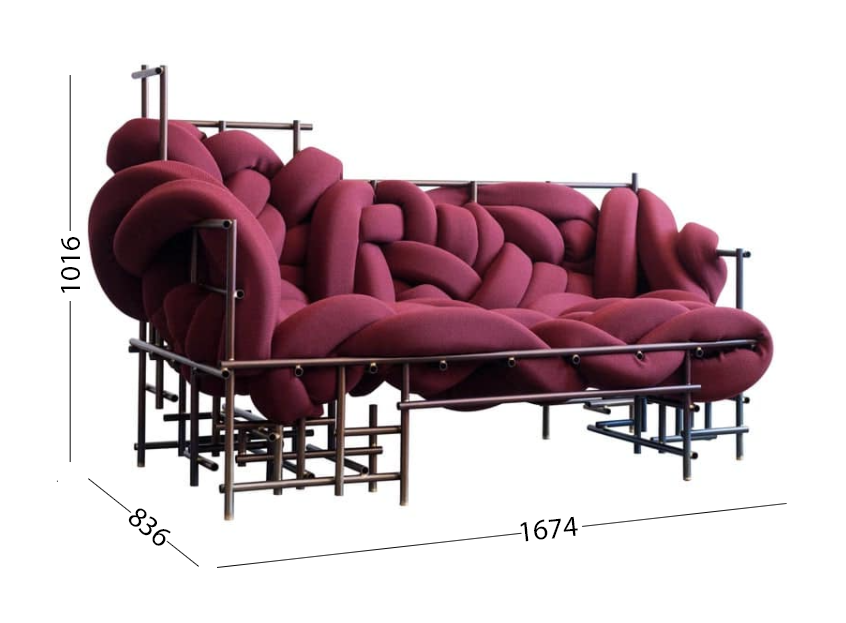 Python Woven Sofa Chair – Almeida Interiors