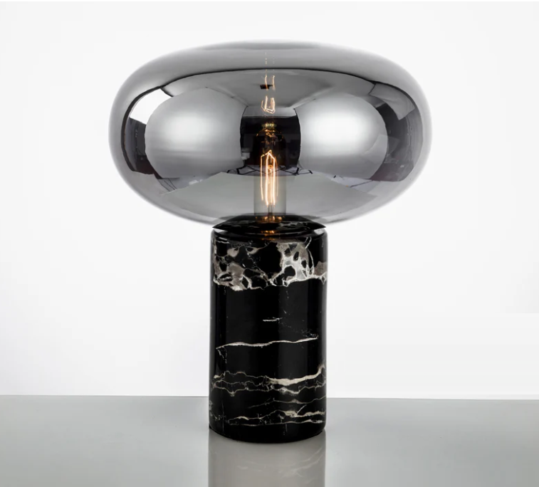 Lamp - Oval Glass Table Lamp