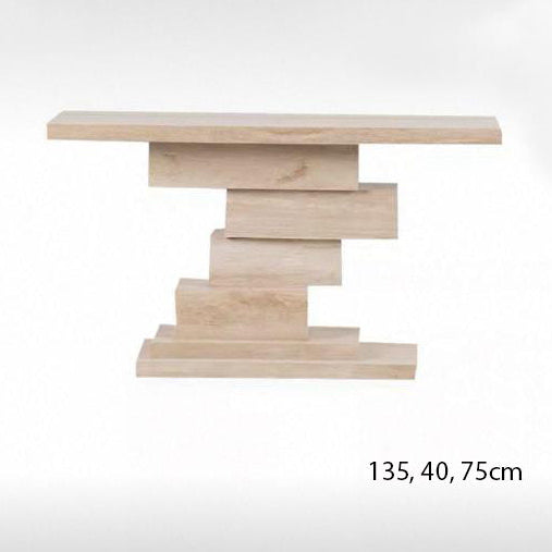 Arvada Travertine Modern Console Table