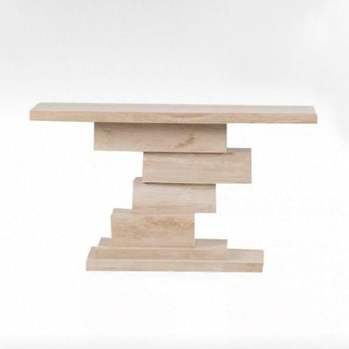 Arvada Travertine Modern Console Table