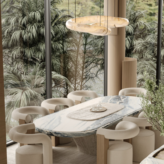 Twisted Alabaster Light