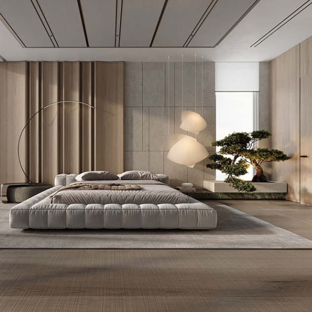 Akio 4 Shade Paper Pendant Light