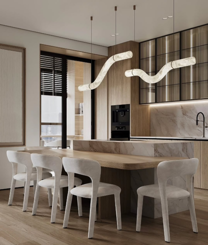 White Alabaster Ribbon LED Light