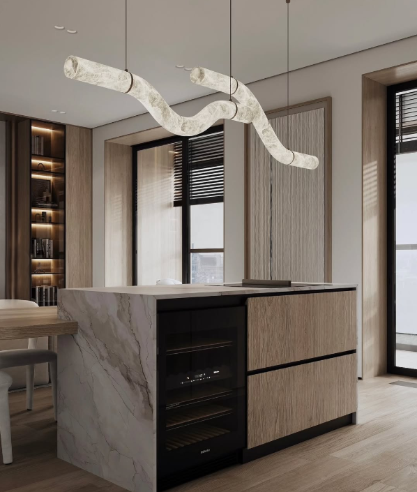 White Alabaster Ribbon LED Light